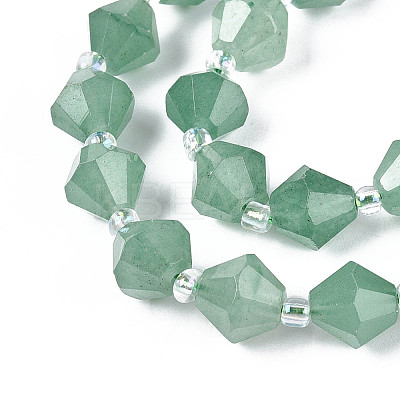 Natural Green Aventurine Beads Strands G-T144-23A-03-1