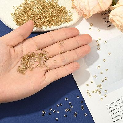 SHEGRACE Brass Open Jump Rings XGR0077G-11G-1