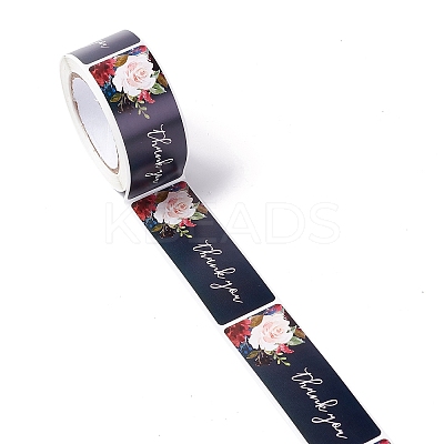 Rectangle with Word Thank You Paper Stickers LS-DIY-B041-28A-1