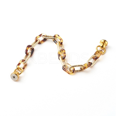 Acrylic & Aluminum Cable Chains Phone Case Chain HJEW-JM00480-01-1