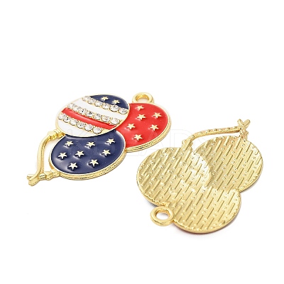 Independence Day Alloy Enamel Pendants ENAM-G229-04G-01-1