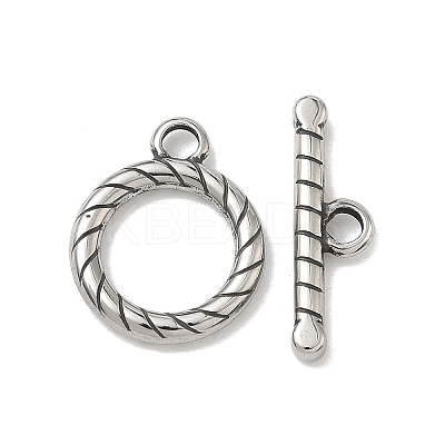316 Surgical Stainless Steel Toggle Clasps STAS-L307-04AS-1