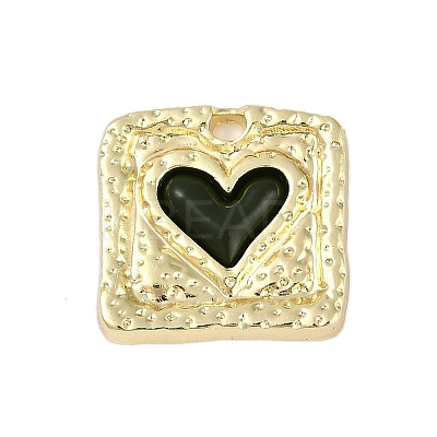 Rack Plating Alloy Enamel Pendants PALLOY-P309-04G-04-1