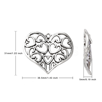 Valentines Unique Gifts for Boyfriends Alloy Pendants PALLOY-A11-3231-AS-FF-1