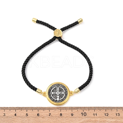 Alloy with Nylon Rope Slider Bracelets LS-BJEW-Z156-02G-02-1