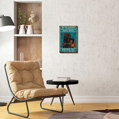 Vintage Metal Iron Tin Sign Poster AJEW-WH0157-671-1
