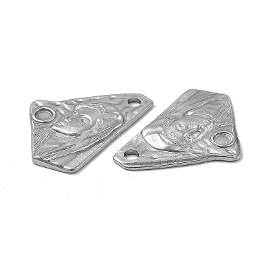 Tarnish Resistant 304 Stainless Steel Pendant Cabochon Settings STAS-P319-51P-1