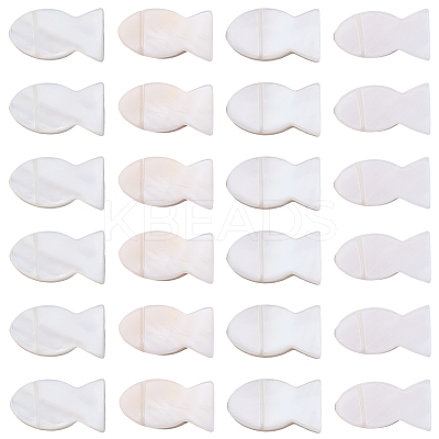 50Pcs Natural Freshwater Shell Beads SHEL-SC0002-03-1