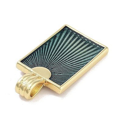 Real 18K Gold Plated Rack Plating Brass Enamel Pendants KK-M293-43G-01-1