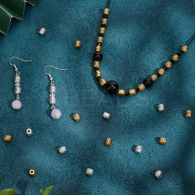 200Pcs 2 Colors Tibetan Style Alloy Beads TIBEB-PH0005-22-1