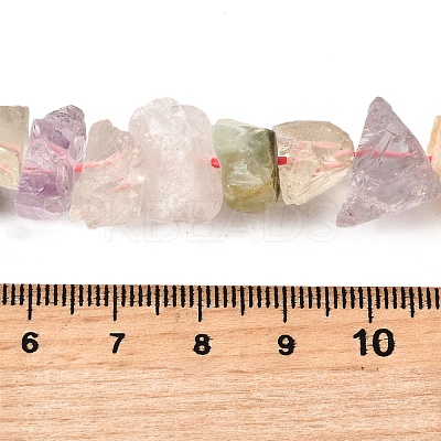 Natural Amethyst & Rose Quartz & Quartz Crystal & Citrine Beads Strands G-I283-F22-1