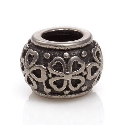 304 Stainless Steel European Beads STAS-G228-20AS-1