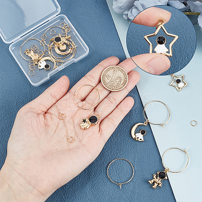 DIY Astronaut Wine Glass Charm Making Kit DIY-BBC0001-19-1