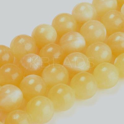 Natural Topaz Jade Beads Strands G-E266-11A-10mm-1