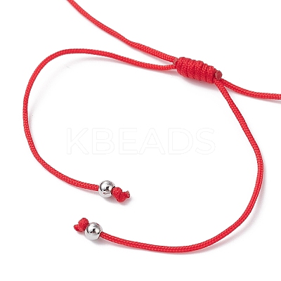 Natural Dyed White Jade Braided Bead Bracelets BJEW-JB09823-04-1