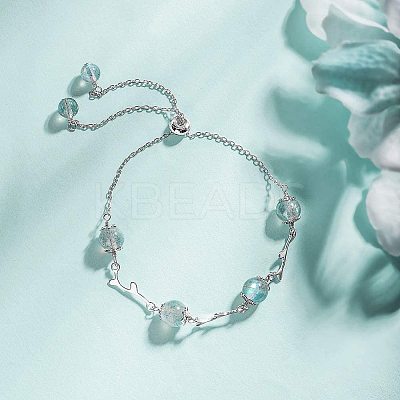 Spray Painted Crackle Glass Beads Sets CCG-PH0003-08-1