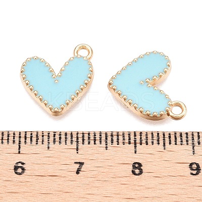 Rack Plating Alloy Enamel Charms ENAM-N056-343G-E-1