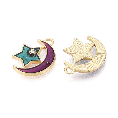 Alloy Enamel Pendants ENAM-S126-007-01-1