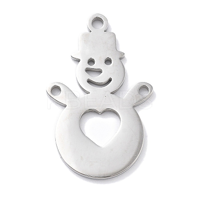 Christmas Theme Anti-Tarnish 304 Stainless Steel Pendants STAS-R003-04P-01-1