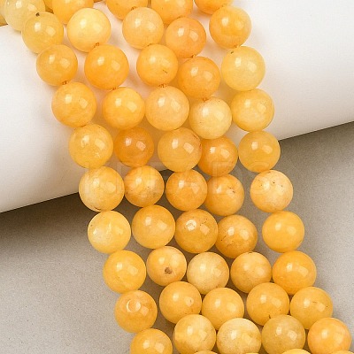 Natural Dyed White Jade Beads Strands GG-CBAEB22-B01-8mm-12-1