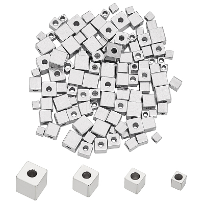 120Pcs 4 Style 304 Stainless Steel Beads STAS-UN0021-05P-1