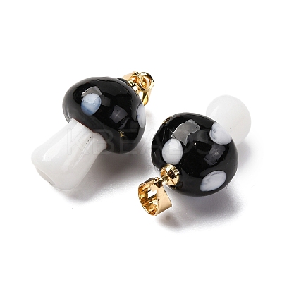 Handmade Lampwork Pendants LAMP-S069-08G-06-1