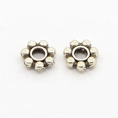 Tibetan Style Alloy Daisy Spacer Beads LS-X-TIBEB-S039-013AS-RS-1