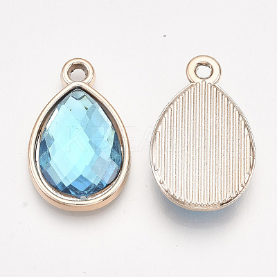UV Plating Acrylic Pendants OACR-T005-84KC-04-1