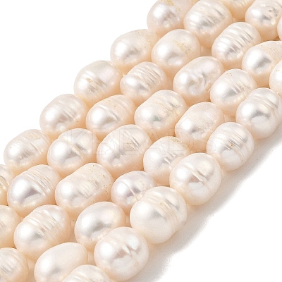 Natural Cultured Freshwater Pearl Beads Strands PEAR-I007-01E-01A-1