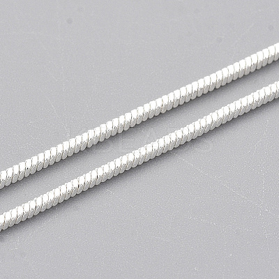 Brass Square Snake Chain Necklace Making X-MAK-T006-10A-S-1