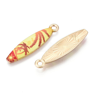Alloy Enamel Pendants ENAM-T022-40KCG-1