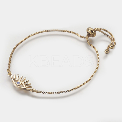 Adjustable Brass Bolo Bracelets BJEW-I240-06G-1