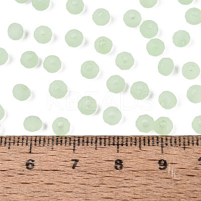 FGB Frosted Transparent Glass Seed Beads SEED-N013-04A-08-1