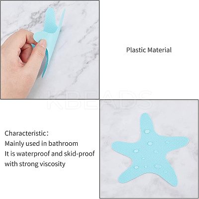 PEVA Adhesive Non-Slip Bathtub Stickers FIND-WH0077-40-1