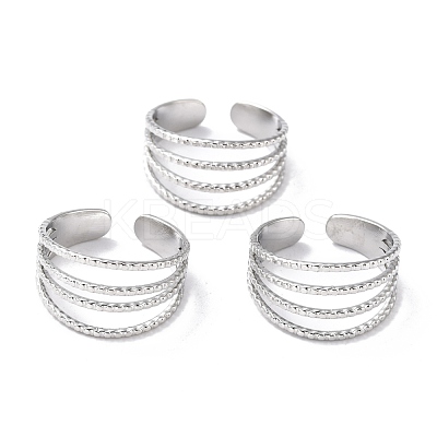 Tarnish Resistant 304 Stainless Steel Finger Rings RJEW-L102-16P-1