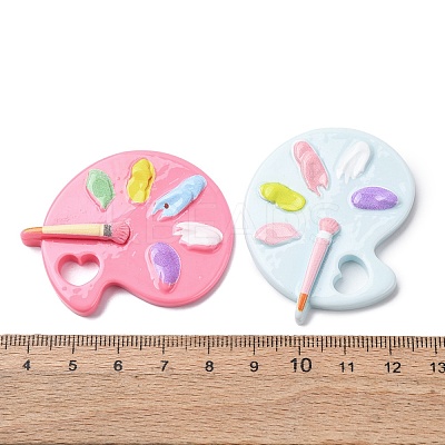 Opaque Resin Cabochons RESI-K049-02-1