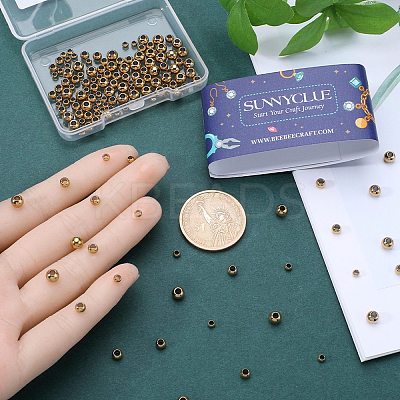 150Pcs 3 Styles 304 & 202 Stainless Steel Rondelle Spacer Beads STAS-SC0006-91-1