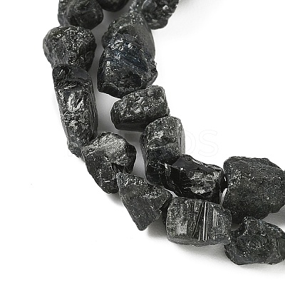 Raw Rough Natural Black Tourmaline Beads Strands G-M453-A01-01-1