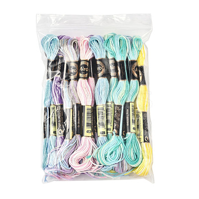 24 Skeins 6 Colors 6-Ply Polyester Embroidery Floss OCOR-FS0001-04-1
