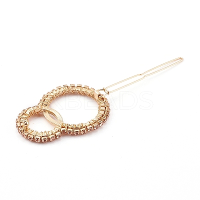 Alloy Hollow Geometric Seed Beads Hair Barrettes PHAR-JH00075-1