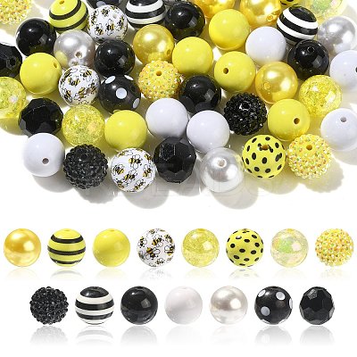 Opaque Acrylic Beads Set MACR-CJC0001-13A-02-1