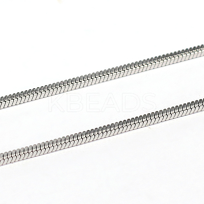 Tarnish Resistant 304 Stainless Steel Square Snake Chains CHS-L001-165-1.2mm-1