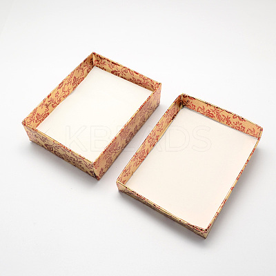 Rectangle Cardboard Jewelry Set Boxes CBOX-S012-02-1