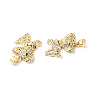 Brass Micro Pave Colorful Cubic Zirconia Pendants ZIRC-L103-040G-1