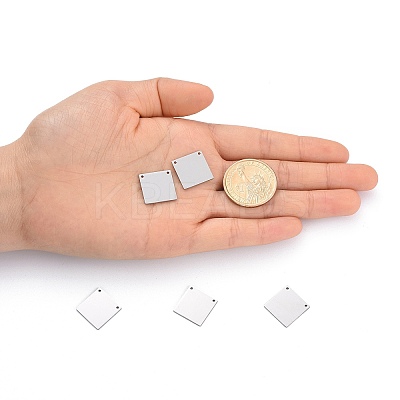 Anti-Tarnish 304 Stainless Steel Stamping Blank Tag Pendants STAS-I311-16B-P-1