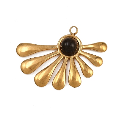 Natural Tiger Eye Pendants STAS-G363-07G-1