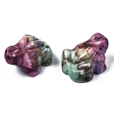 Frog Natural Map Stone/Picasso Stone/Picasso Jasper Model Ornament G-N330-58-1