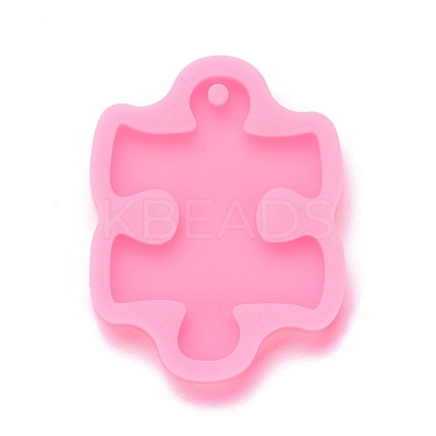 Puzzle Piece Pendant Silicone Molds X-DIY-M034-20-1