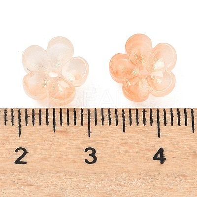 Dyed & Heated Glass Bead Caps GLAA-C042-01A-1