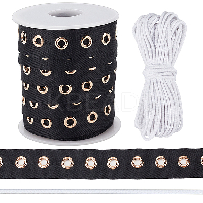 10 Yards Cotton Button Tapes DIY-OC0012-97-1